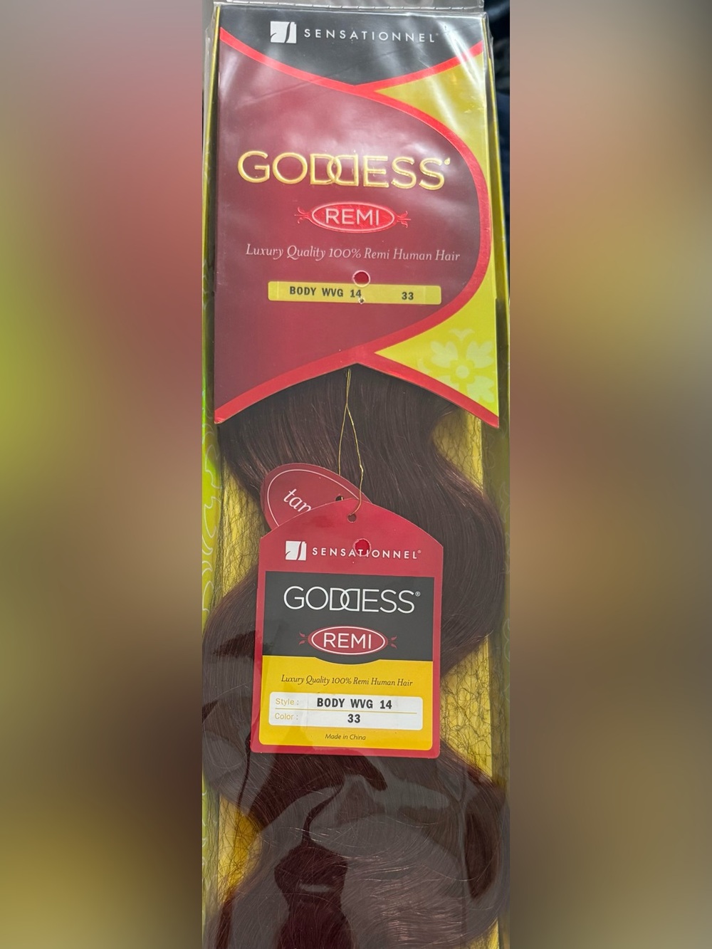 Goddess Remi Body Wvg 14 Hair - Deep Burgundy (33)